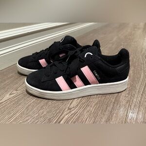 Black and Pink Adidas Campus